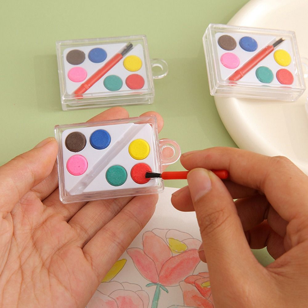 Watercolor Paint Set Solid Pigment - Yüksek Kaliteli Boyama Fırçası ile Suluboya