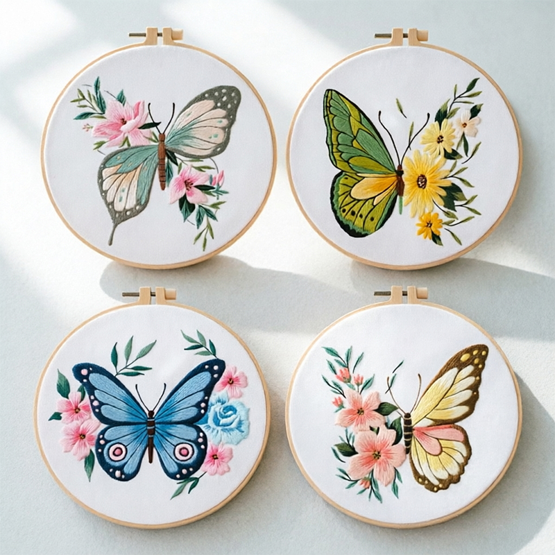 Embroidery - 1 adet 20X20CM 7.87 inç Nakış