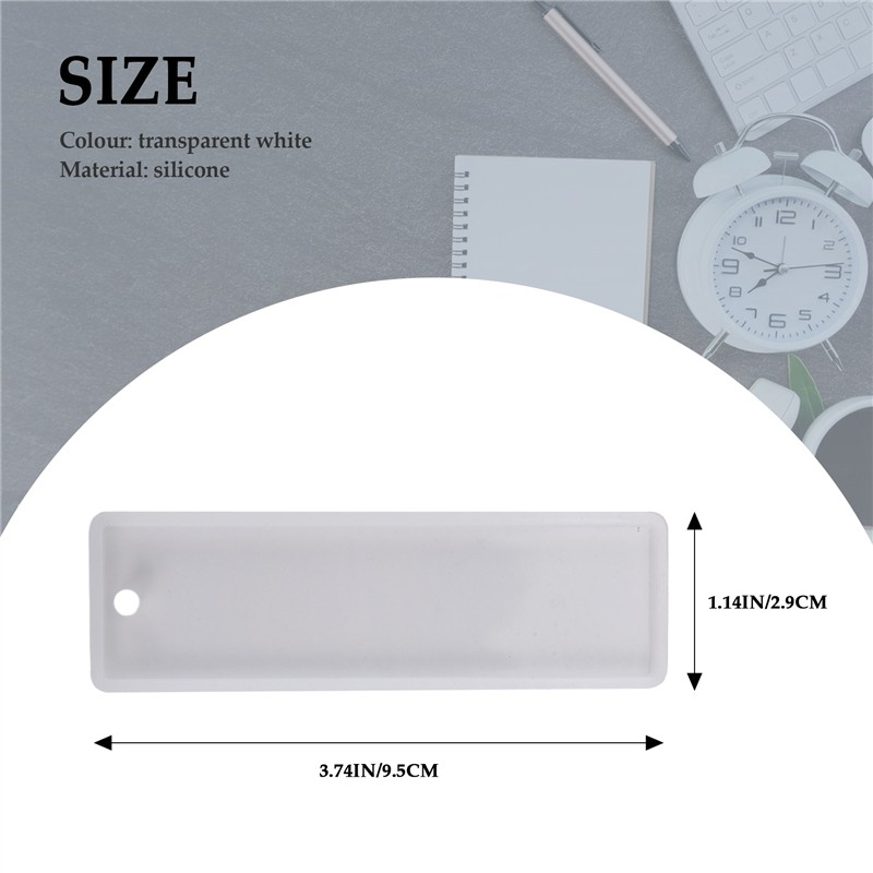 Silicone Epoxy Resin Molds Set - Yeni 6 Adet/set Dikdörtgen Silikon Yer
