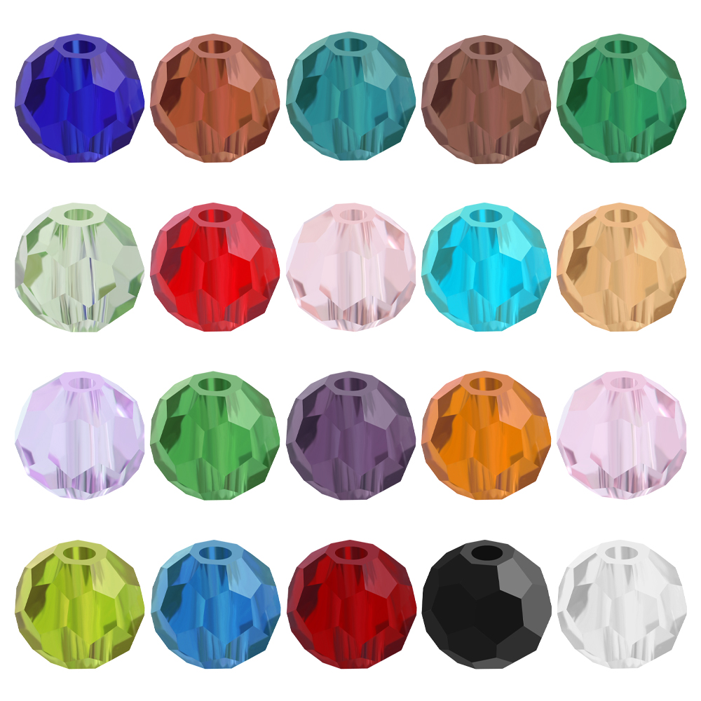 Glass Seed Beads 2Mm Jewelry Making - 32 Yüzlü Yuvarlak Top 2mm 3mm