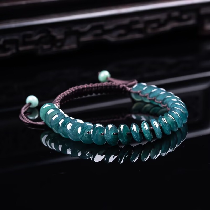 Beading - Doğal Gerçek Zümrüt Mavi Su Abaküs