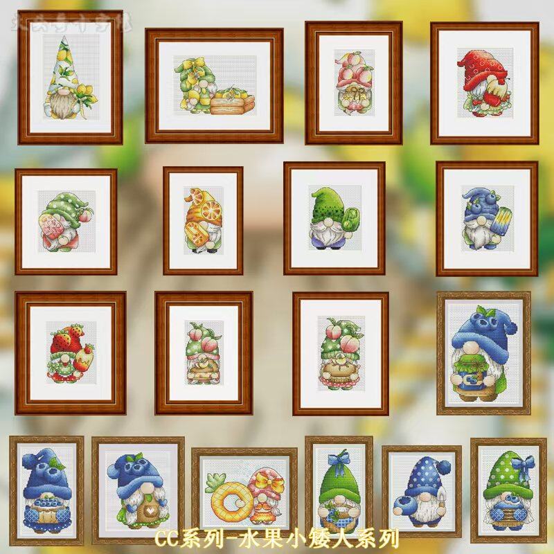Cross Stitch Stamped Kits Beginners - 【CC Serisi - Meyve Cüce Serisi】Başlangıç