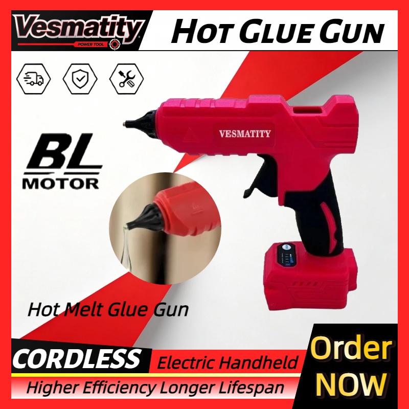 Hot Melt Glue Gun Cordless - Kablosuz Elektrikli Sıcak Tutkal Tabancası, Eriyik
