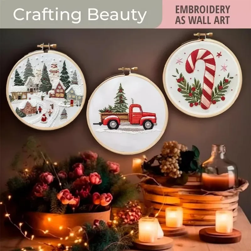 Cross Stitch Stamped Kits Beginners - Yetişkinler için el nakışı başlangıç kiti