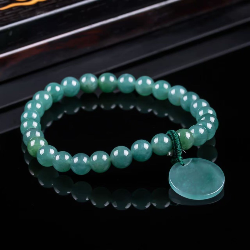 Beading - Doğal Yeşim Mavisi Su Rengi Plakasız