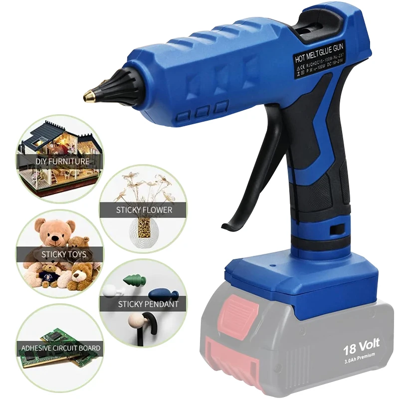 Hot Melt Glue Gun Cordless - Bosch 18V/20V Li-ion Pil İçin Kablosuz