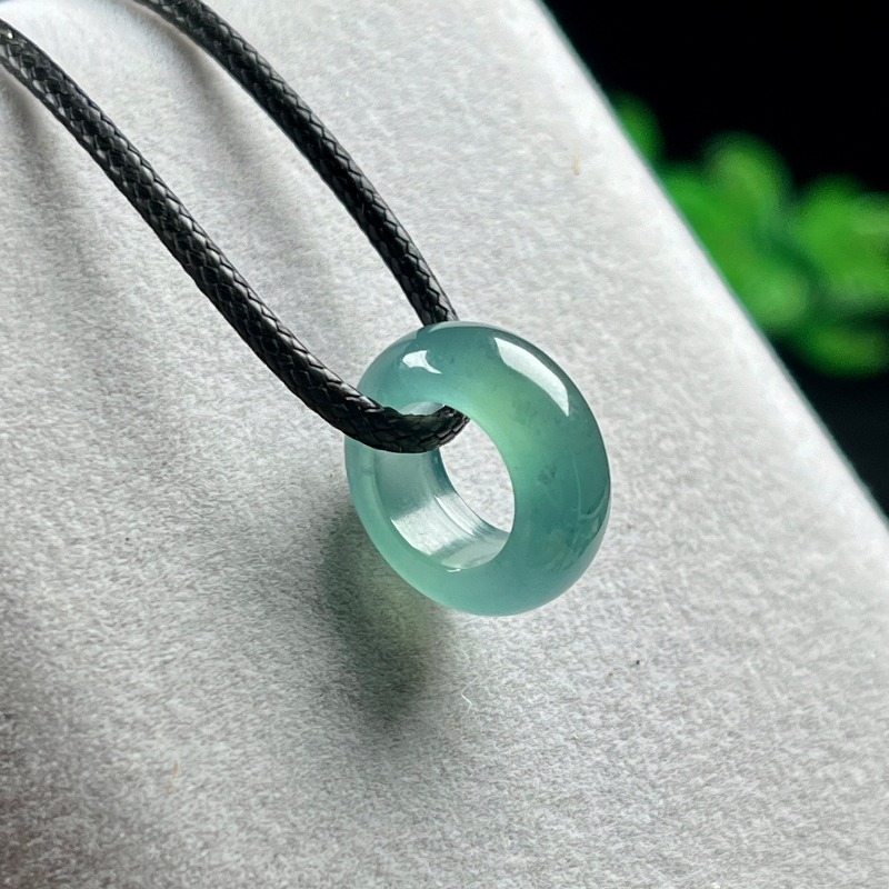 Beading - Doğal Zümrüt Mavi Su Şanslı Boncuklu