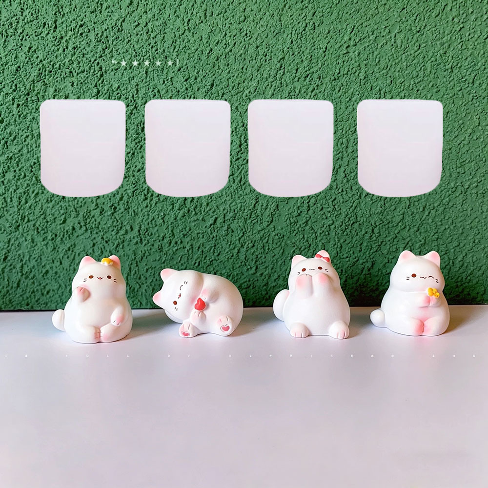 Silicone Epoxy Resin Molds Set - 3D Kedi Silikon Kalıp Seti Alçı