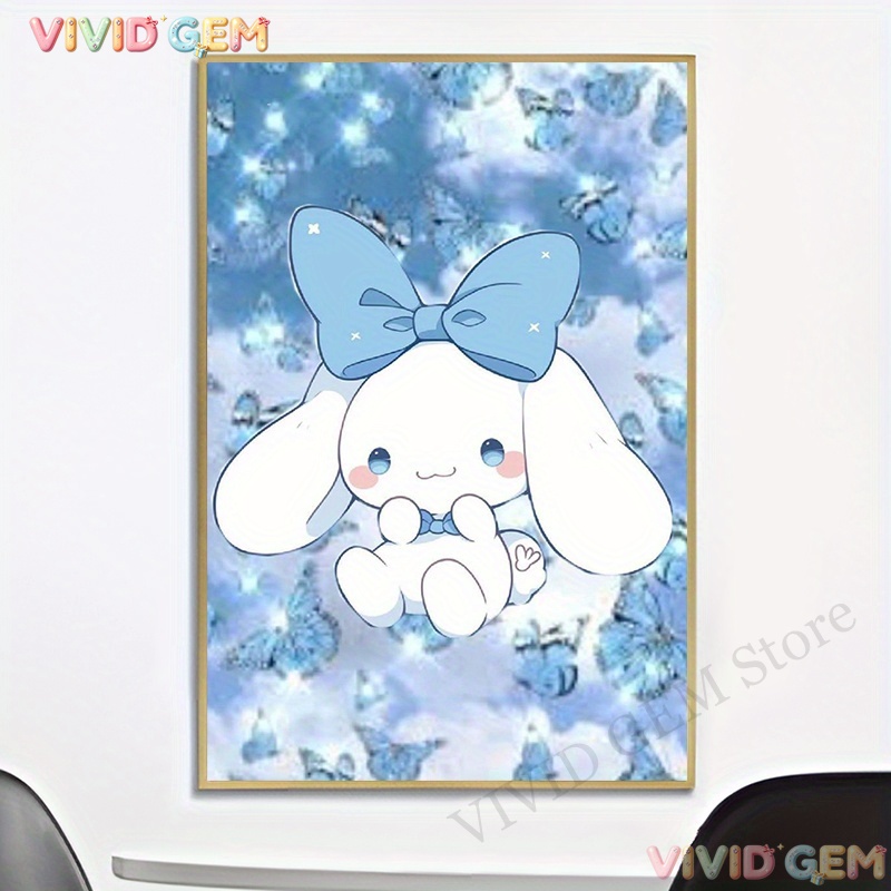 5D Diamond Painting Kit Full Drill - VIVID GEM Sanrio Mavi Bulut Cinnamoroll