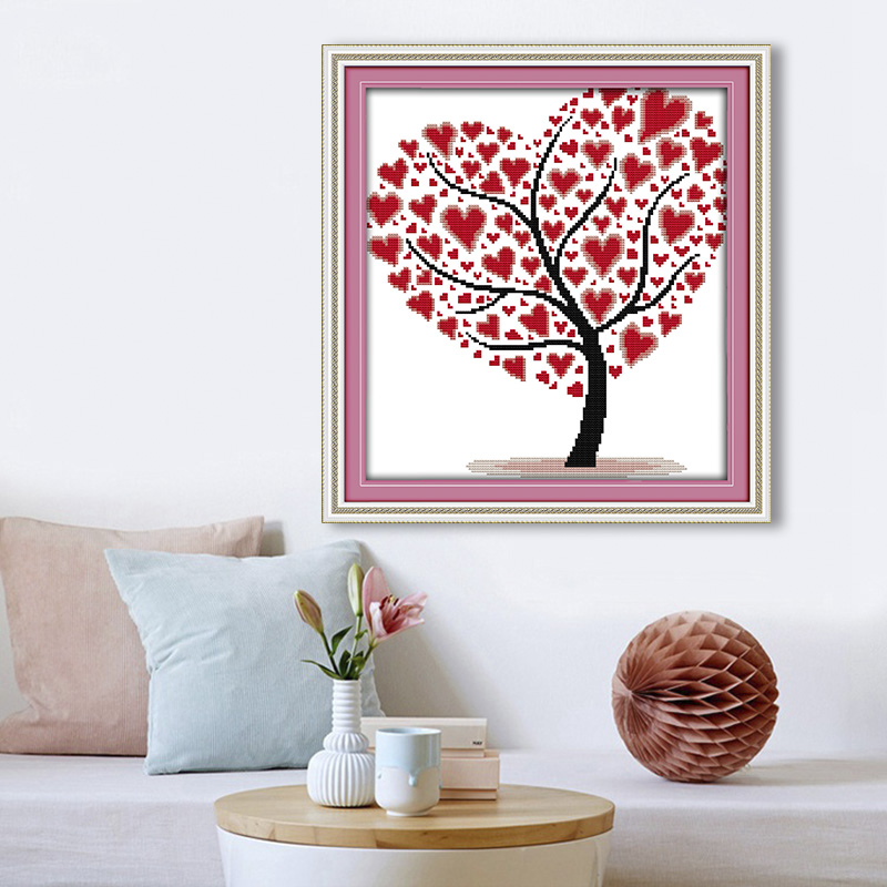 Cross Stitch Stamped Kits Beginners - Çapraz dikiş seti damgalı 11/16/14CT baskılı