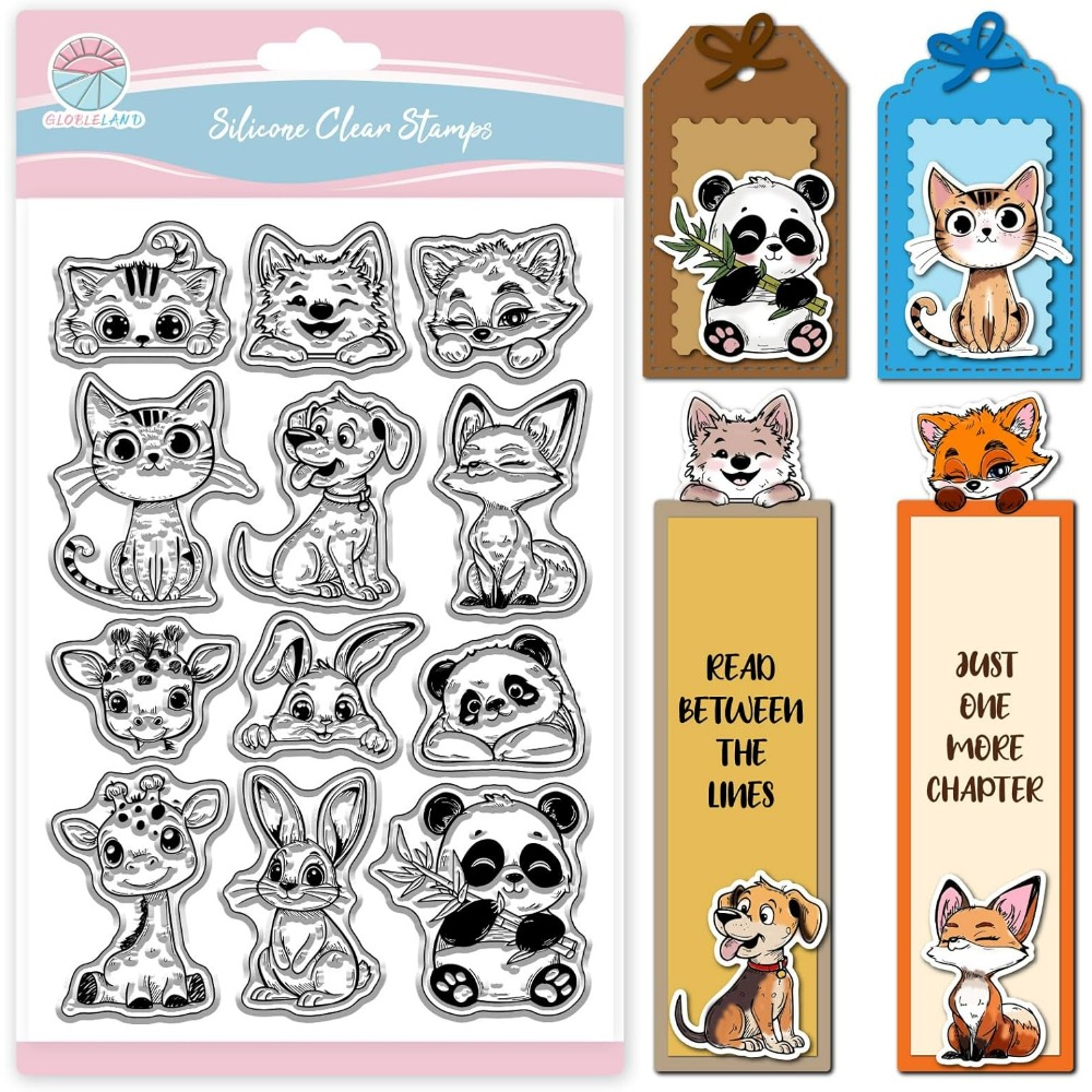 Clear Silicone Stamps For Card Making - Kedi Köpek Tavşan Temizle Pullar Scrapbooking