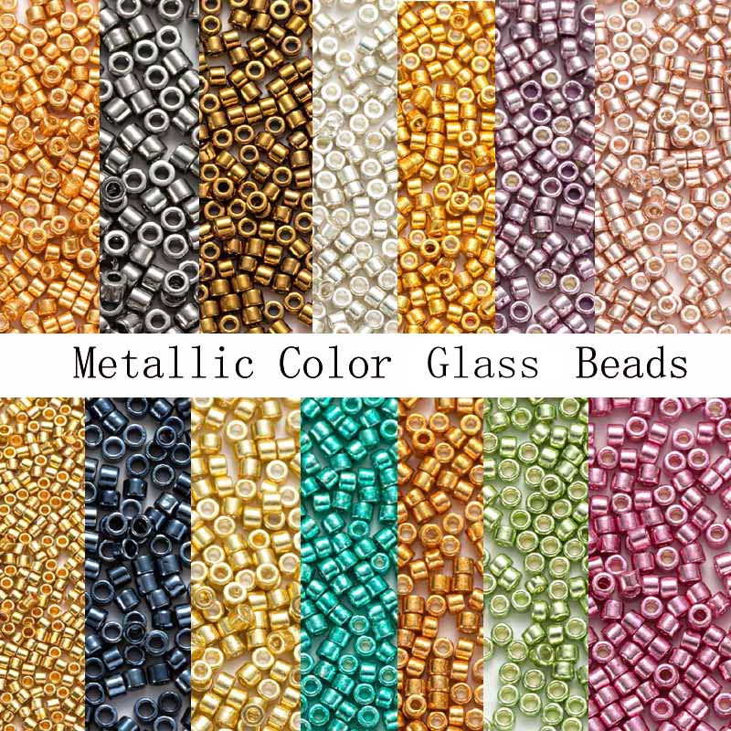 Glass Seed Beads 2Mm Jewelry Making - MKU cam Beadss 1200 adet metalik