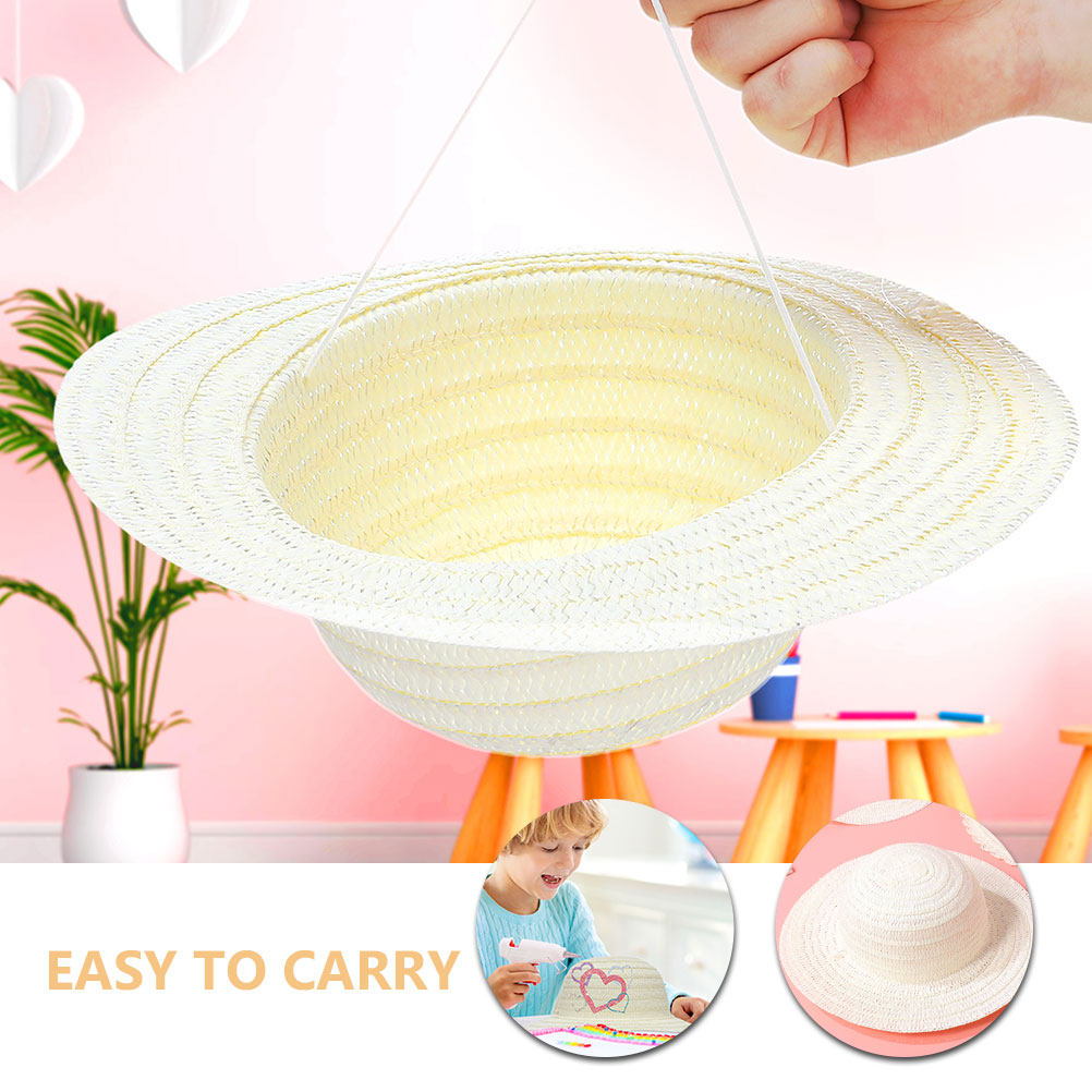 8 Adet DIY Çocuk Hasır Şapkası - Painting Supplies incelemesi ve fiyatı