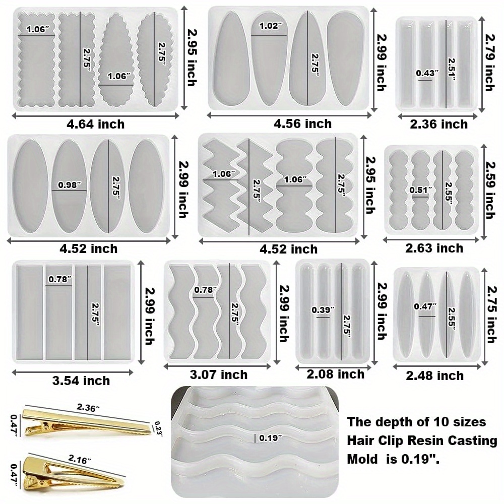 Epoksi reçine ve reçine bazlı  - Silicone Epoxy Resin Molds Set incelemesi ve fiyatı