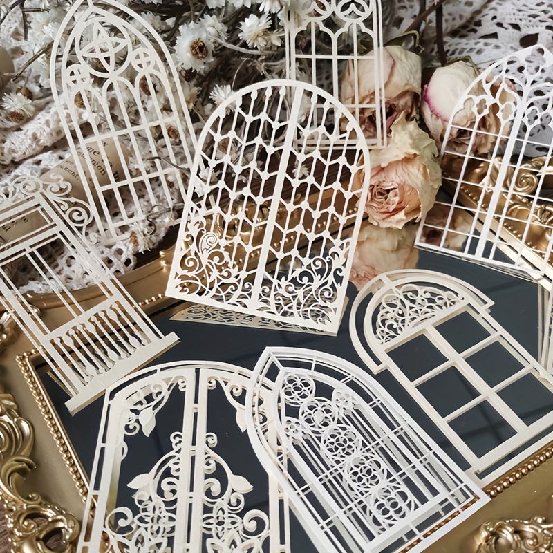 10 adet Vintage Dantel Içi Boş - Vintage Junk Journal Scrapbooking Paper incelemesi ve fiyatı