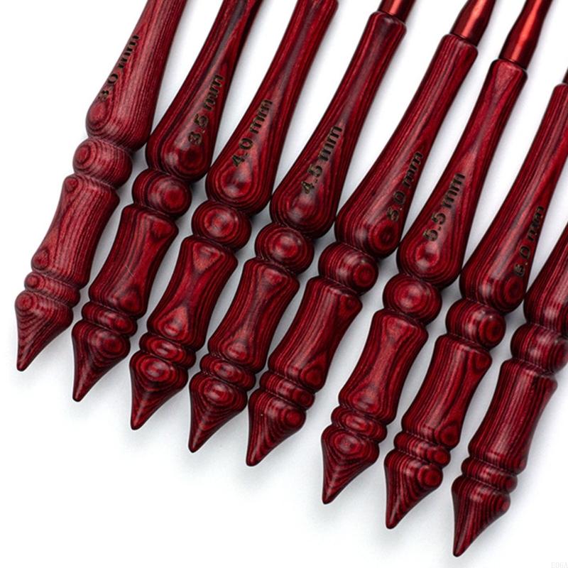 8 adet ahşap saplı tığ işi kan - Wooden Crochet Hooks Ergonomic Handle incelemesi ve fiyatı