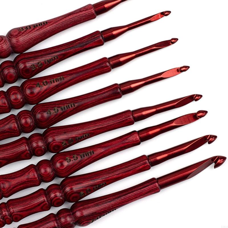 8 adet ahşap saplı tığ işi kan - Wooden Crochet Hooks Ergonomic Handle incelemesi ve fiyatı