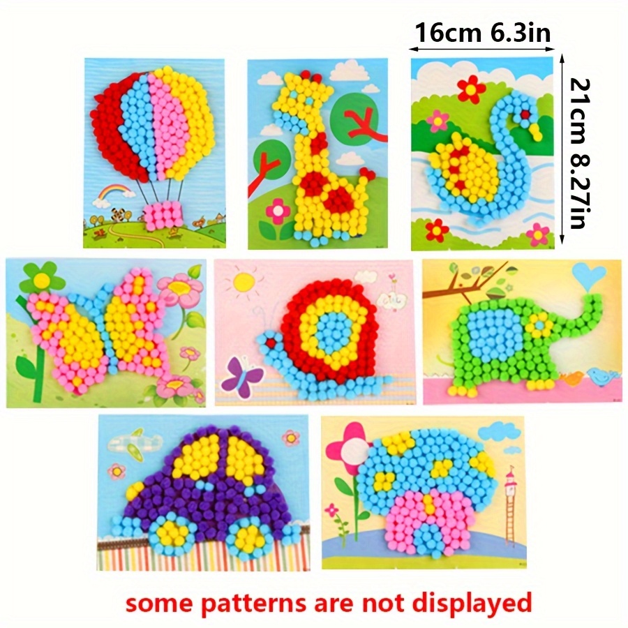 2 adet 16x21 cm Renkli Pom-Pom - Painting Supplies incelemesi ve fiyatı
