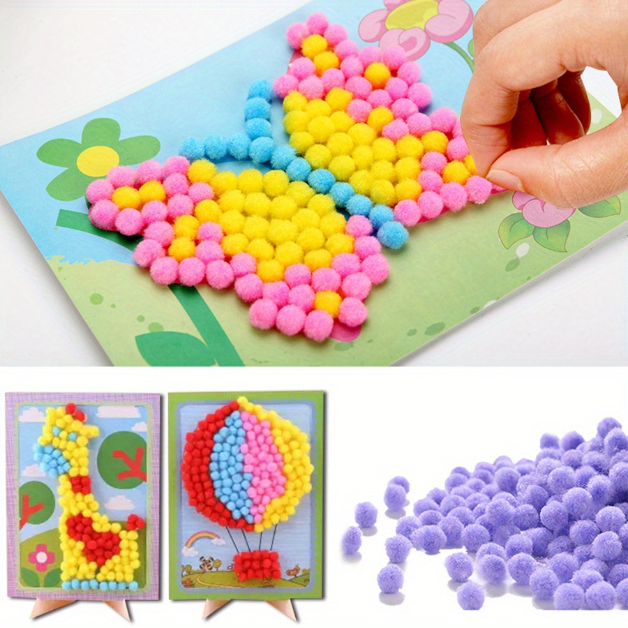 2 adet 16x21 cm Renkli Pom-Pom - Painting Supplies incelemesi ve fiyatı