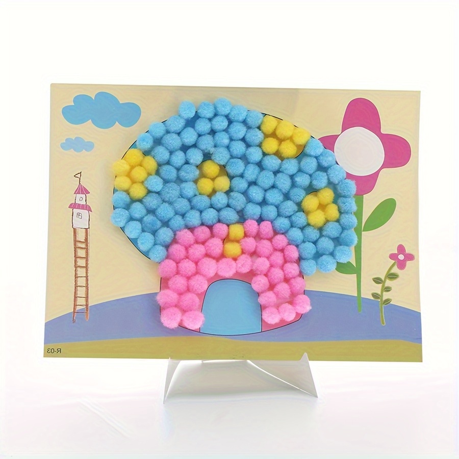 2 adet 16x21 cm Renkli Pom-Pom - Painting Supplies incelemesi ve fiyatı