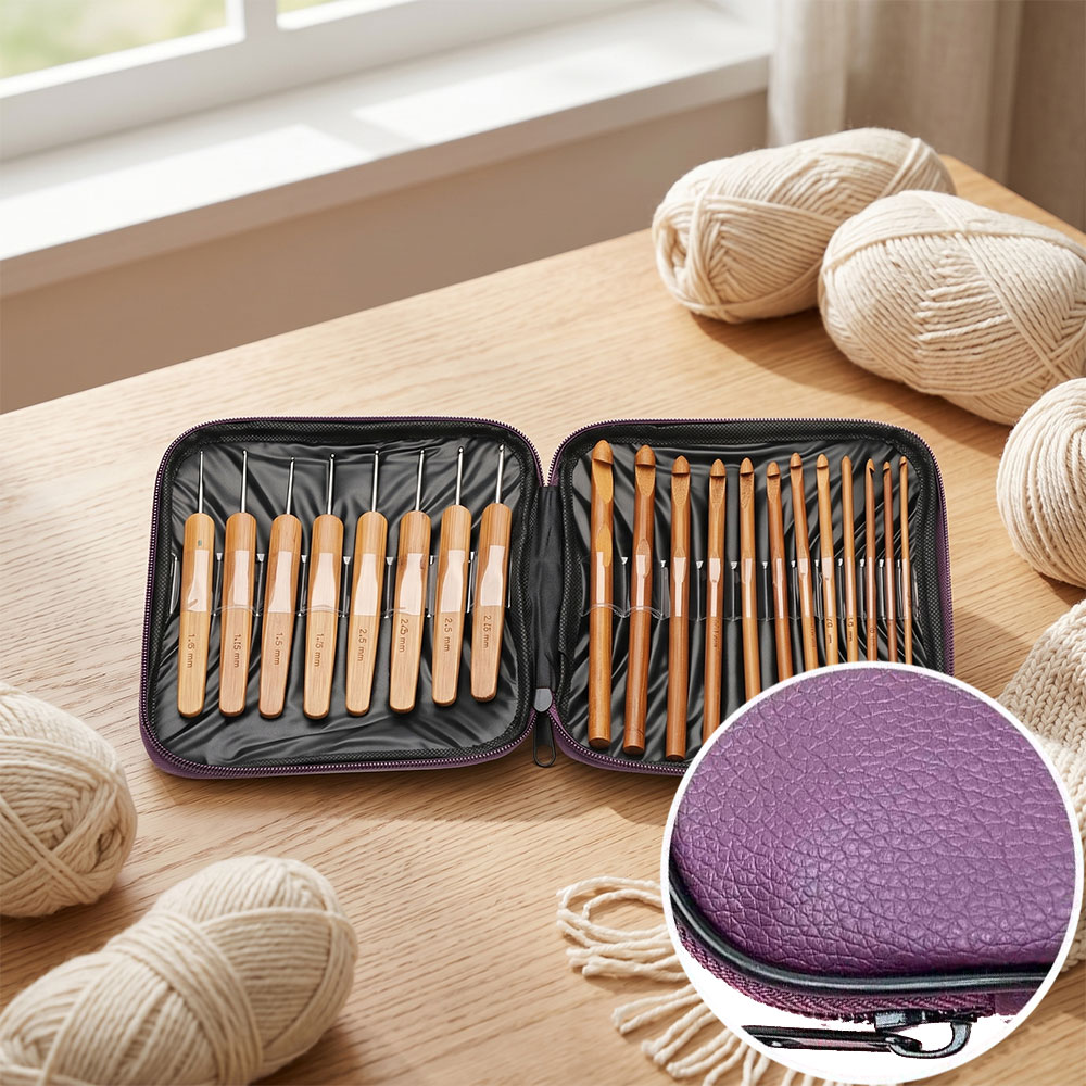 74 Parça Bambu Tığ Seti İplik  - Craft Tools incelemesi ve fiyatı
