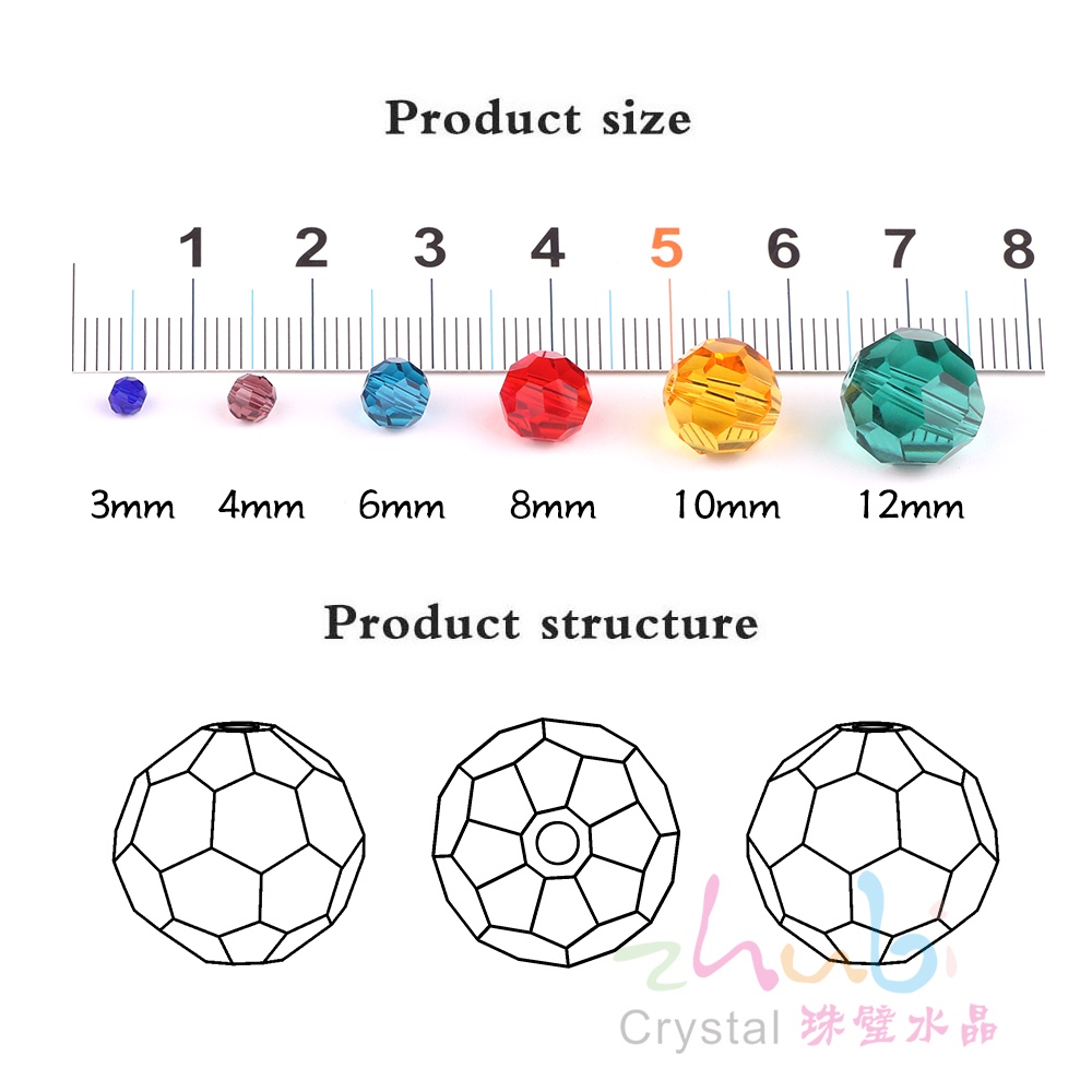 32 Yüzlü Yuvarlak Top 2mm 3mm  - Glass Seed Beads 2Mm Jewelry Making incelemesi ve fiyatı