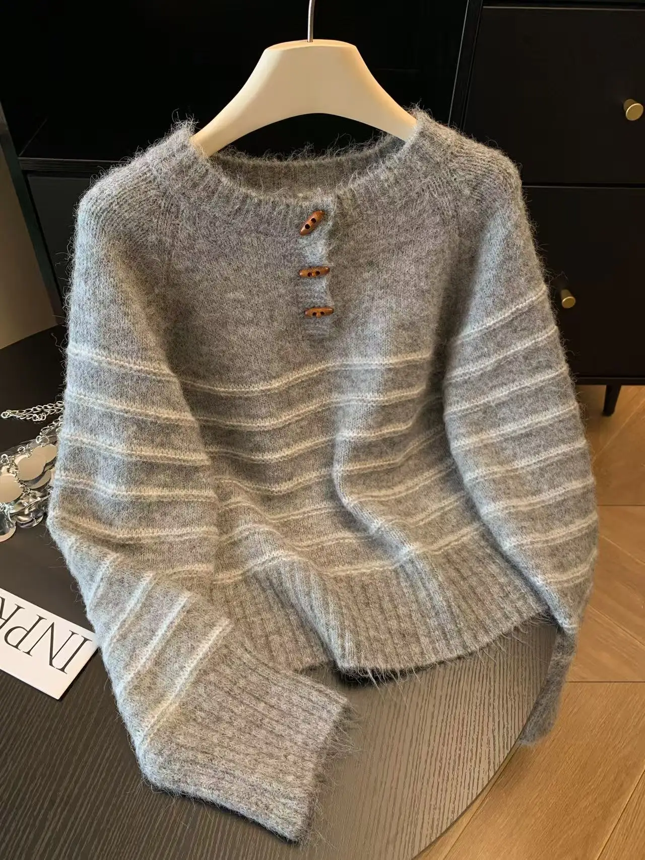 Sonbahar Kış Kadın Çizgili Yün - Embroidery incelemesi ve fiyatı