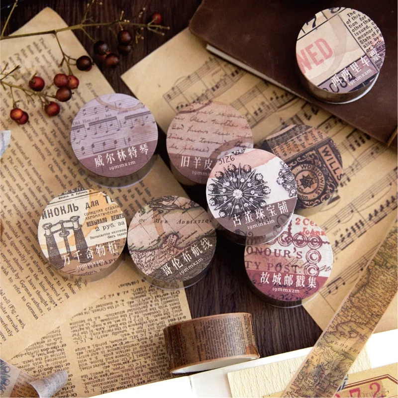 18.5mm * 2m Vintage Washi kağı - Vintage Junk Journal Scrapbooking Paper incelemesi ve fiyatı