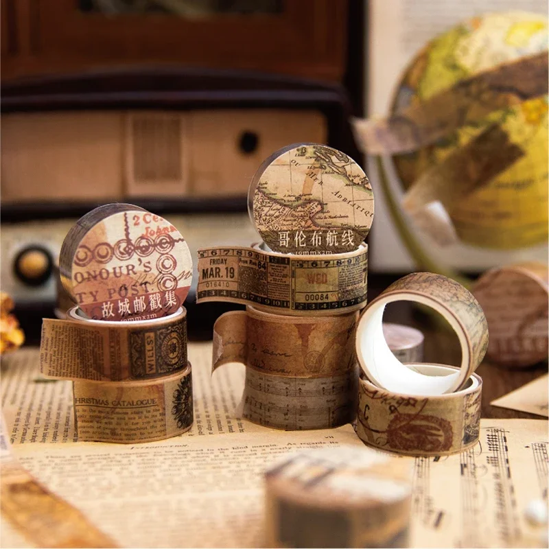 18.5mm * 2m Vintage Washi kağı - Vintage Junk Journal Scrapbooking Paper incelemesi ve fiyatı
