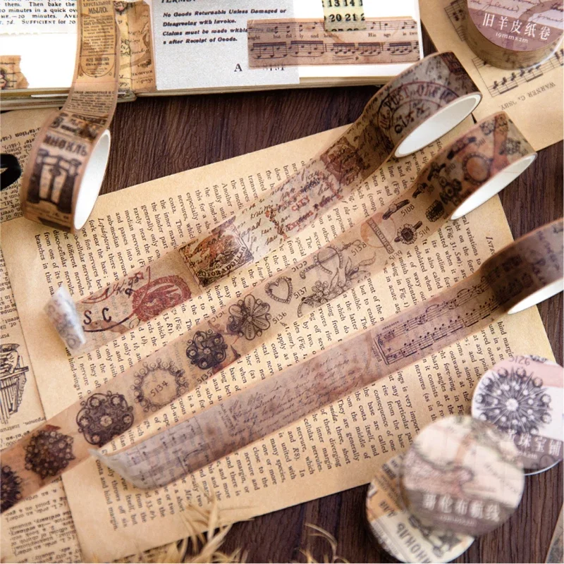 18.5mm * 2m Vintage Washi kağı - Vintage Junk Journal Scrapbooking Paper incelemesi ve fiyatı