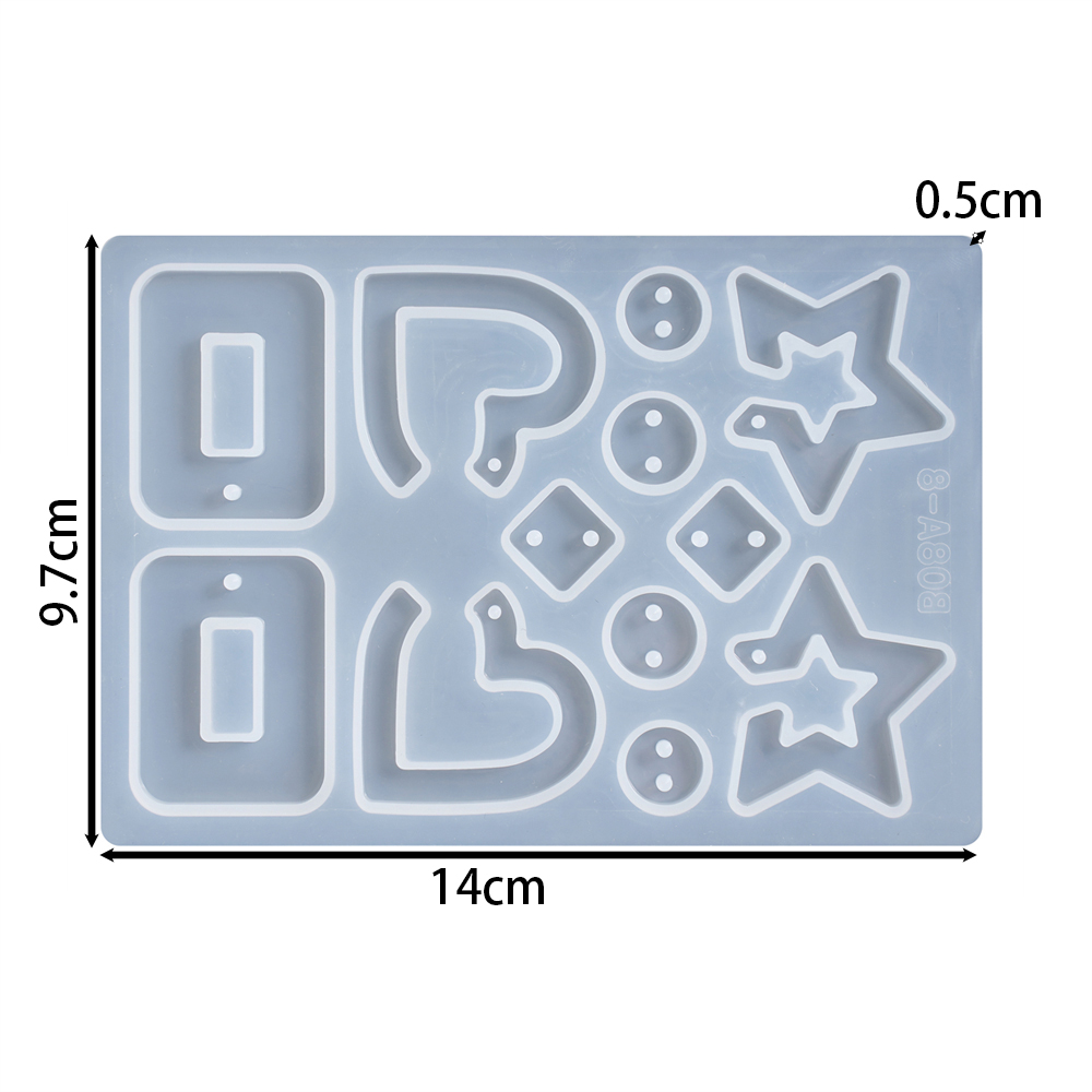 1 adet/grup Geometrik Küpe Kol - Silicone Epoxy Resin Molds Set incelemesi ve fiyatı
