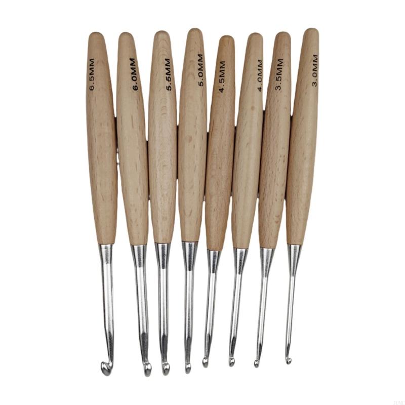 8 adet ergonomik tığ işi kanca - Wooden Crochet Hooks Ergonomic Handle incelemesi ve fiyatı