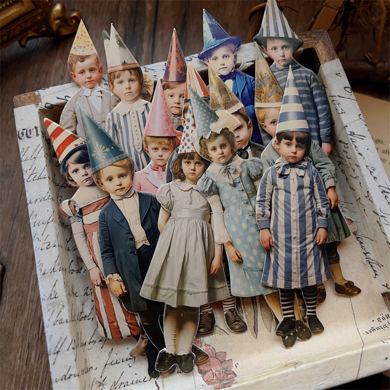 15 adet Vintage Palyaço Parti  - Vintage Junk Journal Scrapbooking Paper incelemesi ve fiyatı