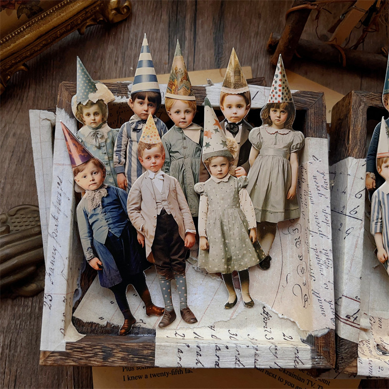 15 adet Vintage Palyaço Parti  - Vintage Junk Journal Scrapbooking Paper incelemesi ve fiyatı