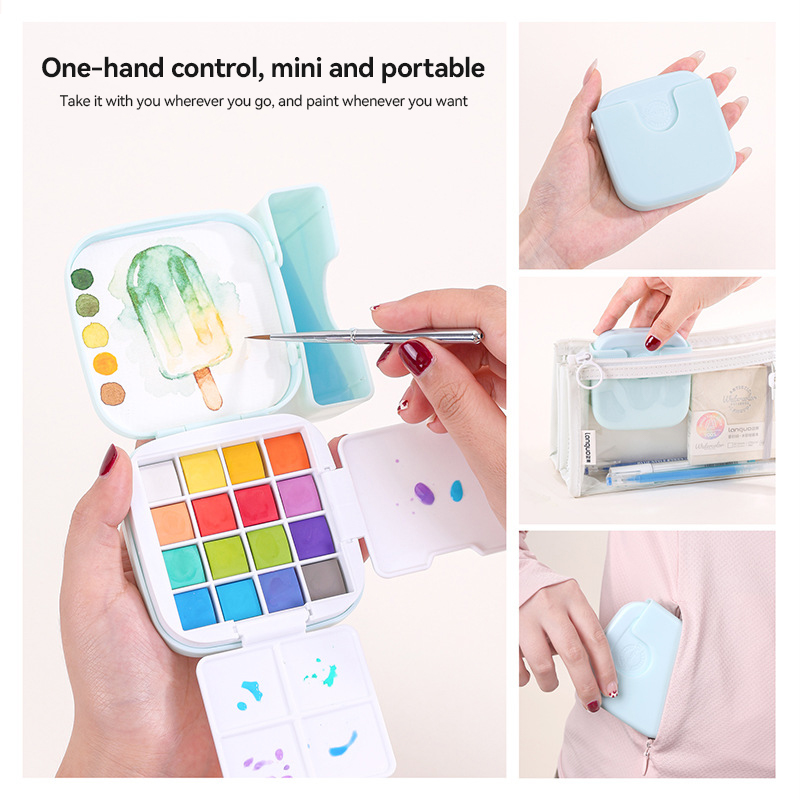 LANGUO 16 Renk Suluboya Boya S - Watercolor Paint Set Solid Pigment incelemesi ve fiyatı