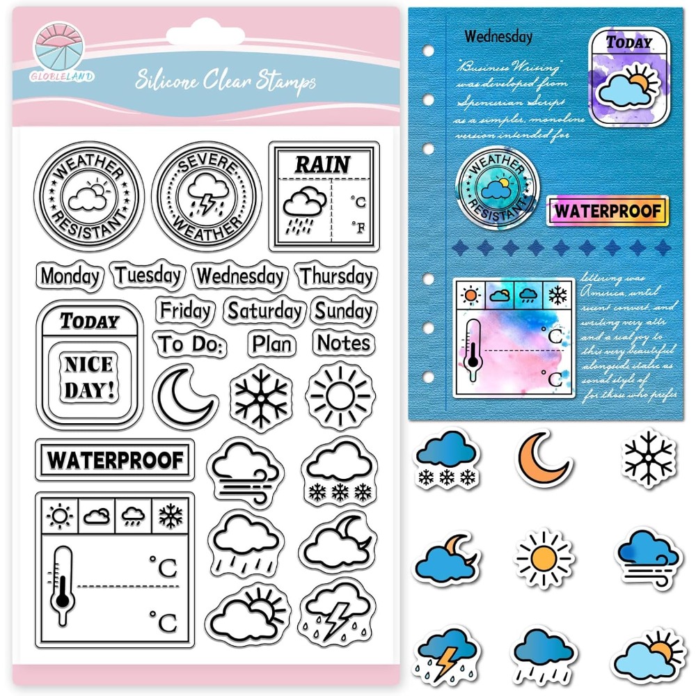 Hava Durumu Günlüğü Şeffaf Dam - Clear Silicone Stamps For Card Making incelemesi ve fiyatı