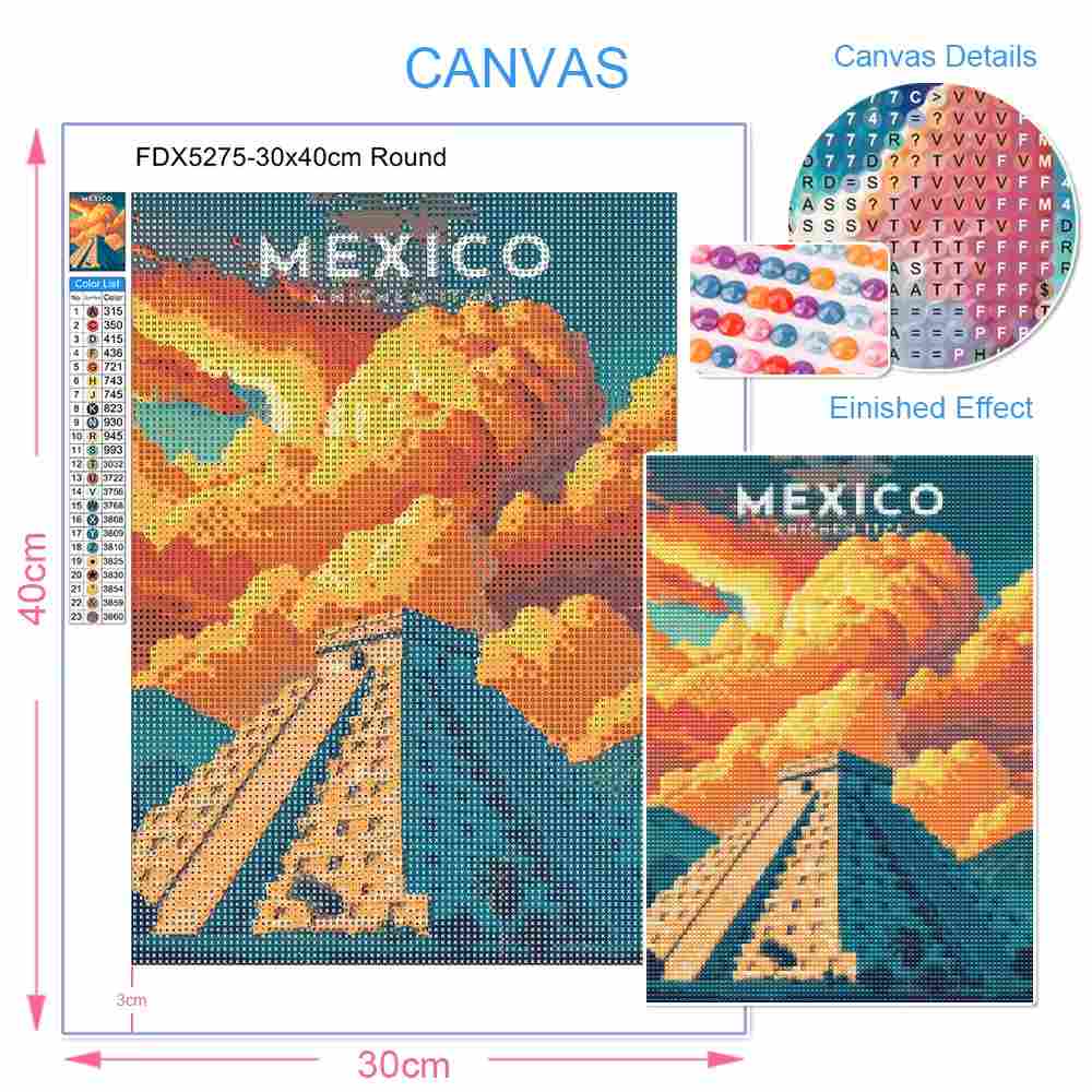 Tam Kare Elmas, Çerçevesiz 1 A - 5D Diamond Painting Kit Full Drill incelemesi ve fiyatı