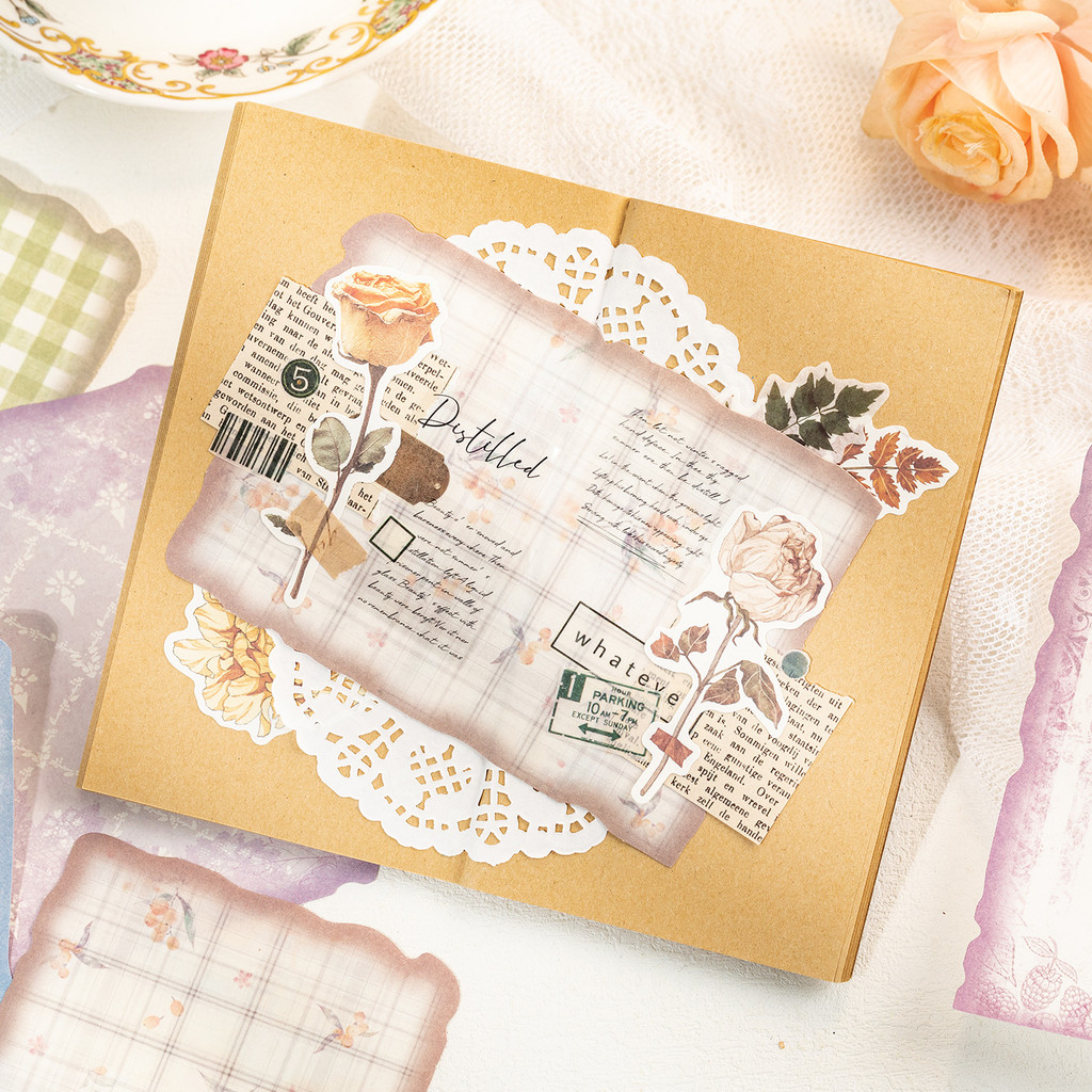 30 yaprak Vintage Scrapbook Ka - Vintage Junk Journal Scrapbooking Paper incelemesi ve fiyatı