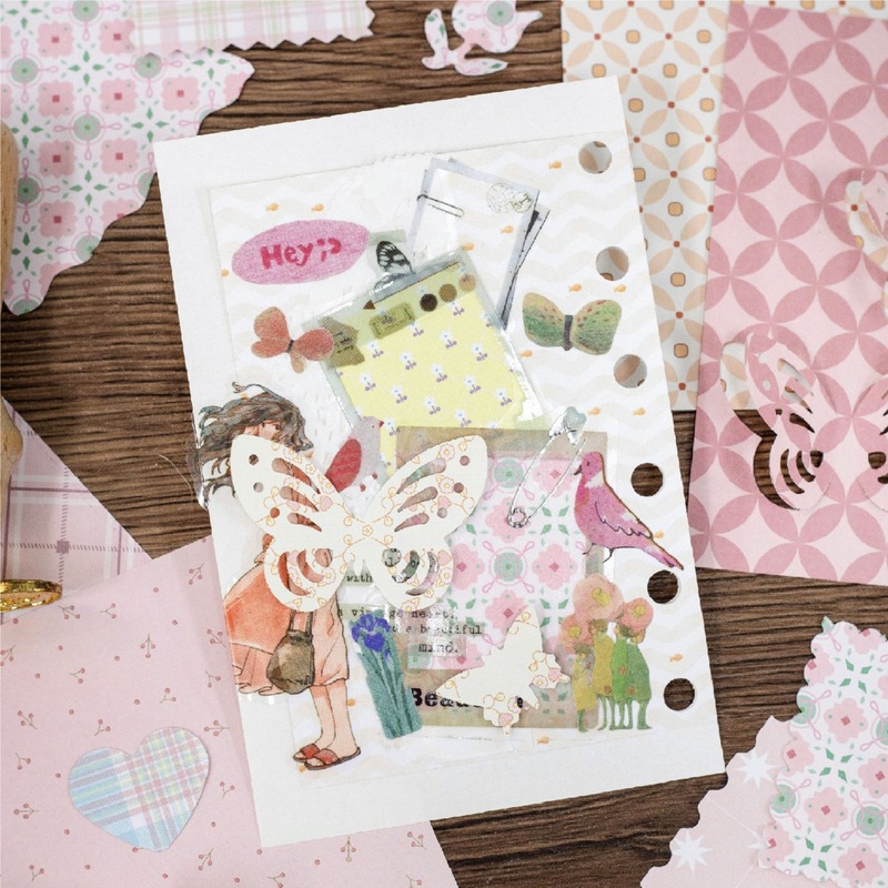 1 paket/200 adet Vintage Çiçek - Vintage Junk Journal Scrapbooking Paper incelemesi ve fiyatı