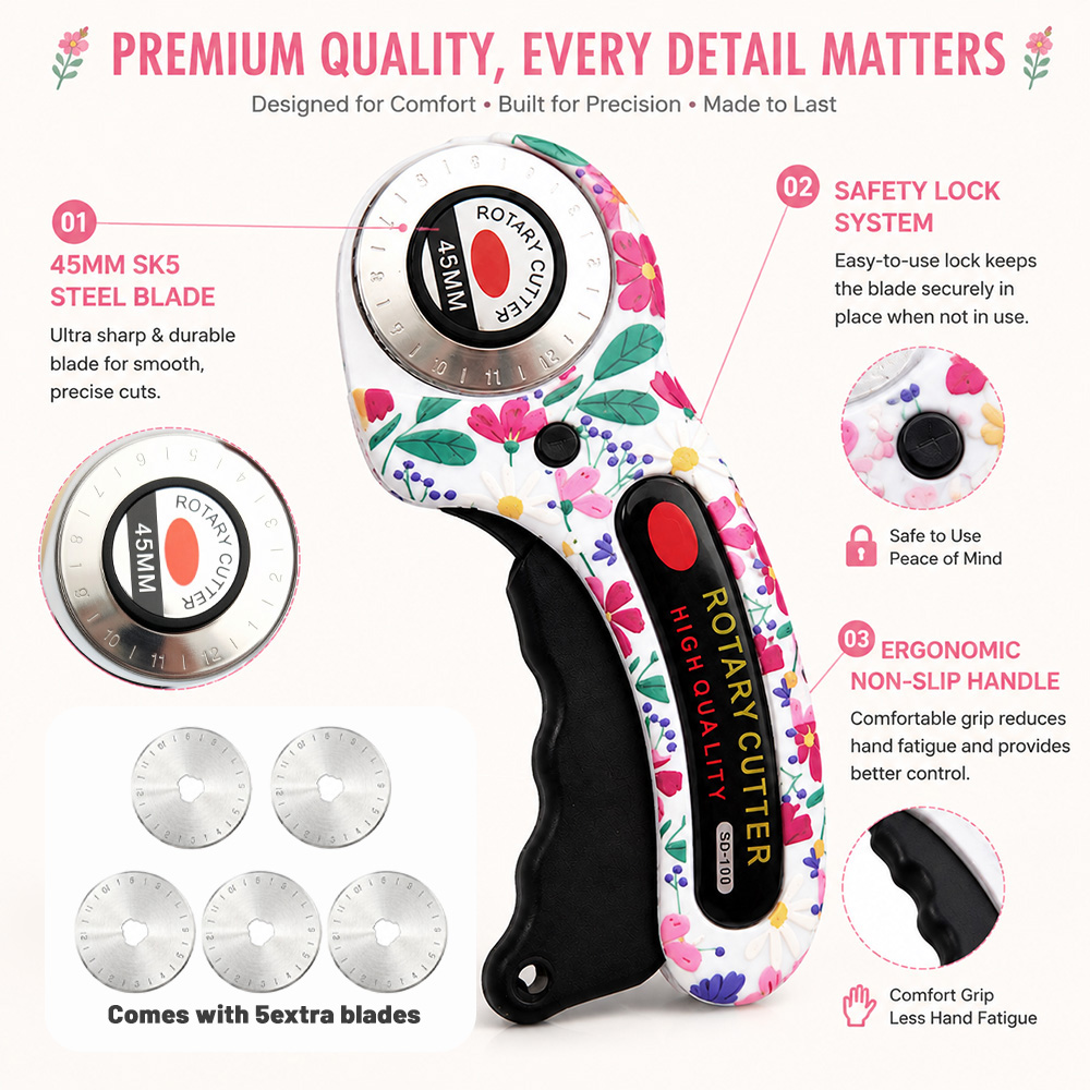 Döner Kesici 45mm Kart Kağıdı  - Rotary Cutter For Fabric 45Mm incelemesi ve fiyatı