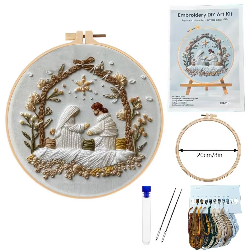 İsa'nın Doğuşu Noel Nakış Kiti - Cotton Embroidery Thread Skeins incelemesi ve fiyatı
