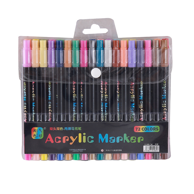 24-120 Renkli Çift Uçlu Akrili - Painting Supplies incelemesi ve fiyatı
