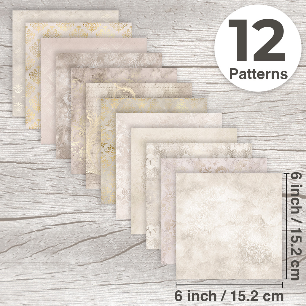 12/24/36 Sayfa 6 inç Vintage F - Vintage Junk Journal Scrapbooking Paper incelemesi ve fiyatı