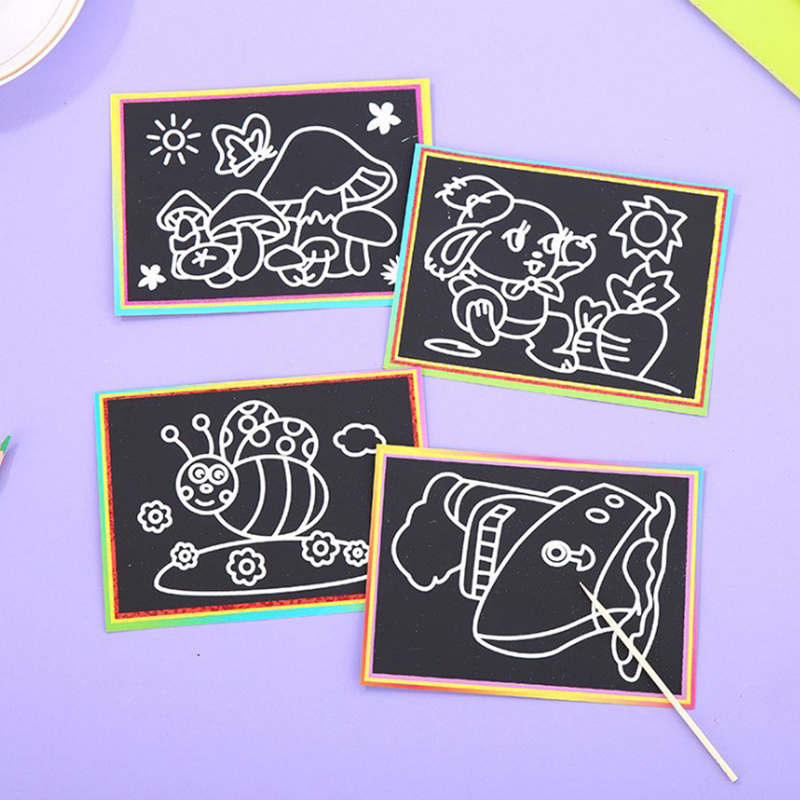10 Yaprak Kazıma Boyama Kağıdı - Painting Supplies incelemesi ve fiyatı