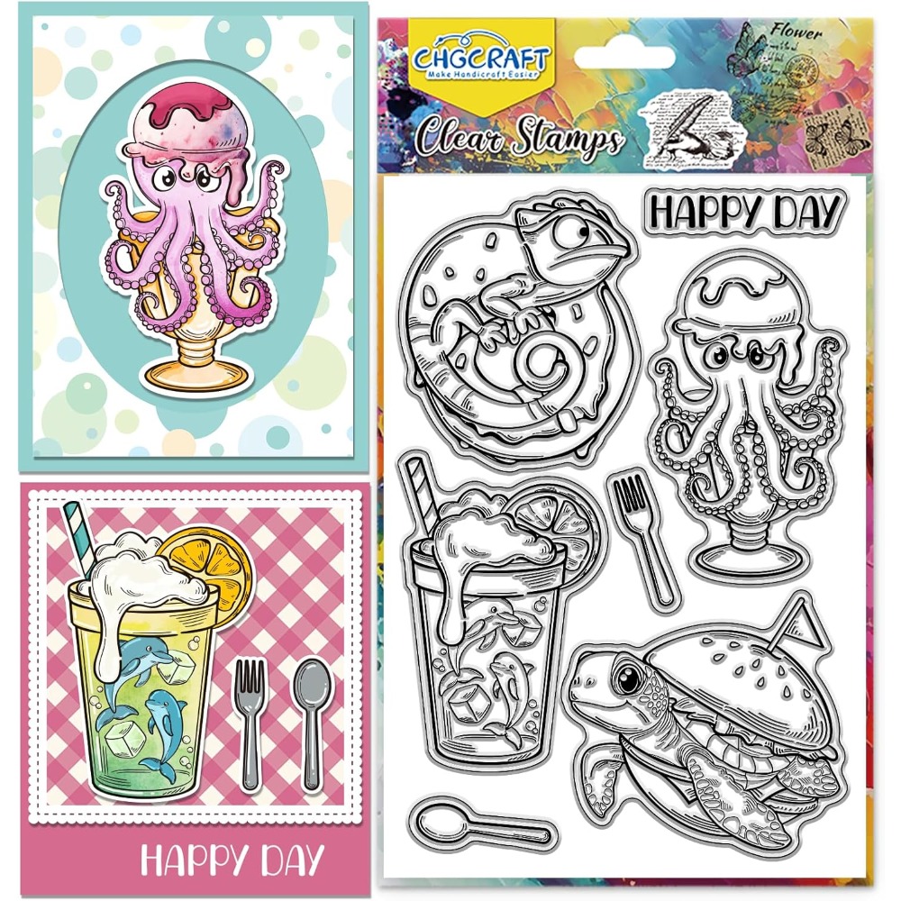 Deniz Hayvan Temizle Pullar Ka - Clear Silicone Stamps For Card Making incelemesi ve fiyatı