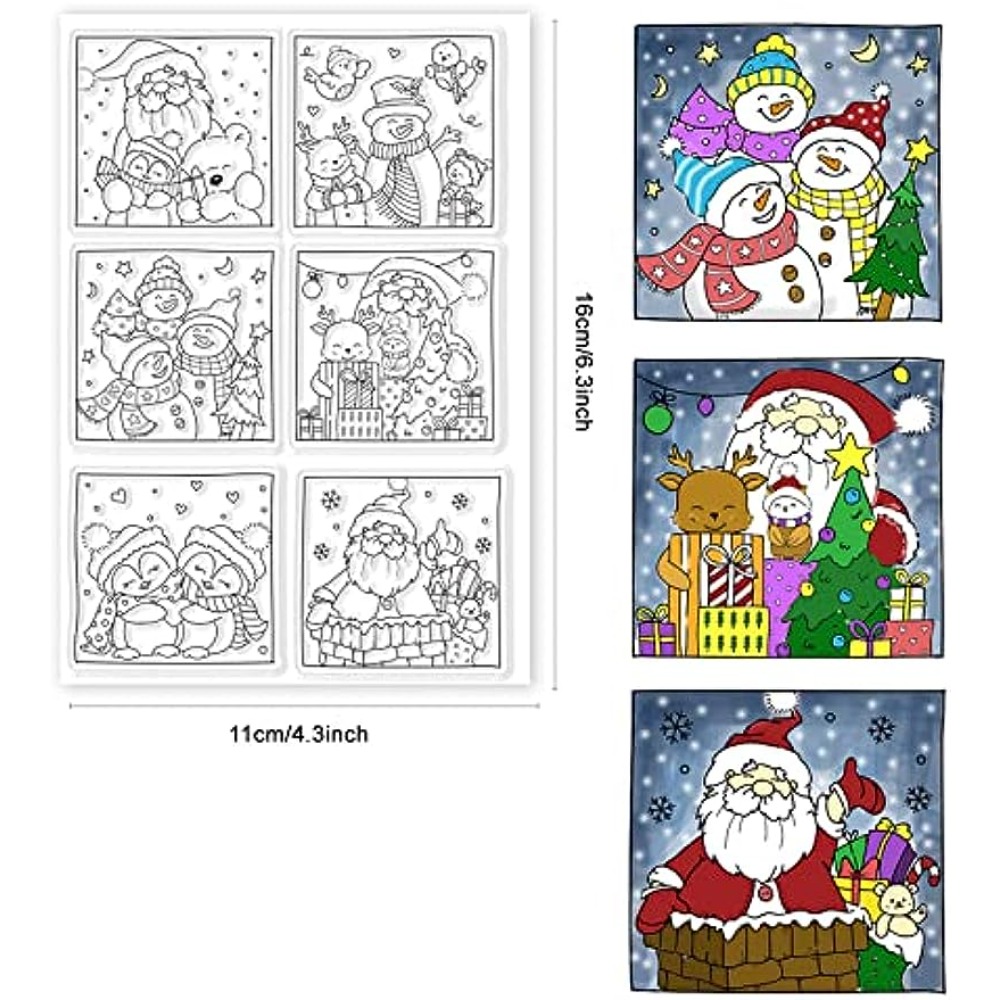 Temizle silikon pullar noel te - Clear Silicone Stamps For Card Making incelemesi ve fiyatı