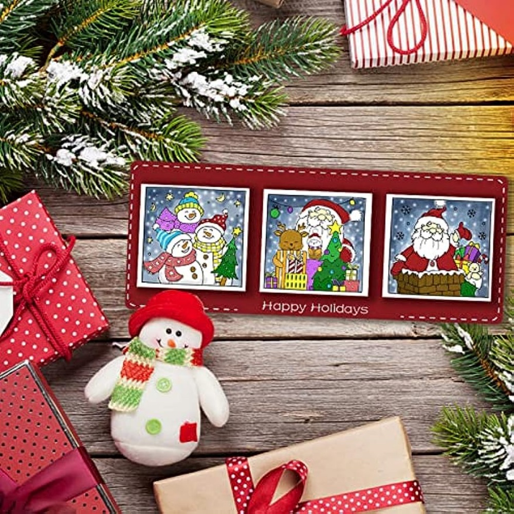 Temizle silikon pullar noel te - Clear Silicone Stamps For Card Making incelemesi ve fiyatı