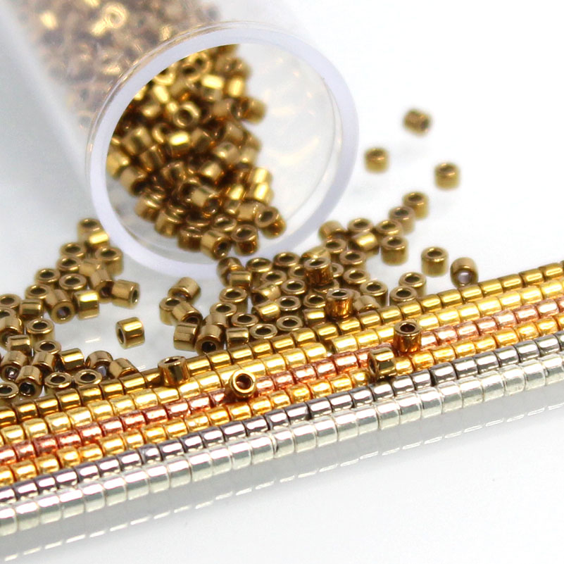 Japon MKU Cam Boncuk Metalik R - Glass Seed Beads 2Mm Jewelry Making incelemesi ve fiyatı