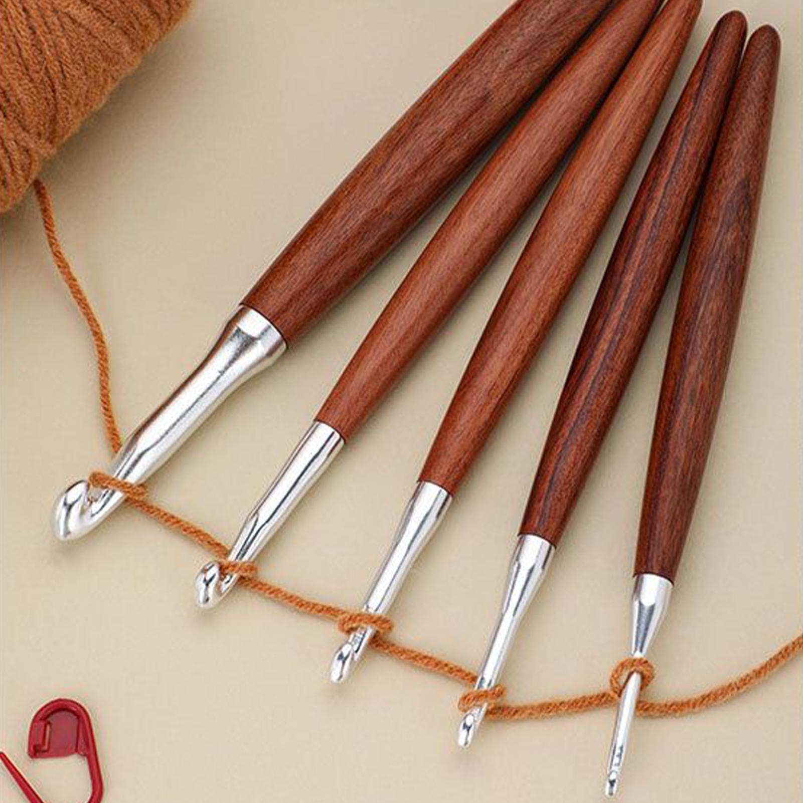 8 adet Tığ Seti Karışık Boyut  - Wooden Crochet Hooks Ergonomic Handle incelemesi ve fiyatı