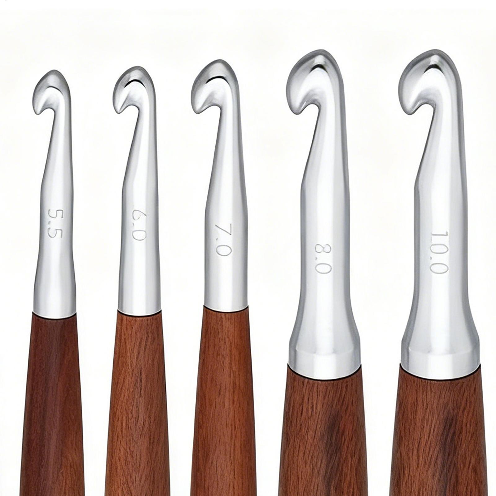 8 adet Tığ Seti Karışık Boyut  - Wooden Crochet Hooks Ergonomic Handle incelemesi ve fiyatı